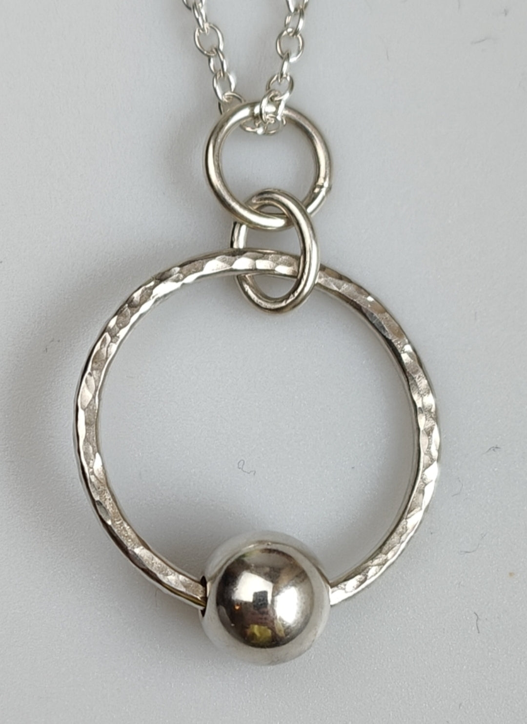 sterling silver loose bead pendant