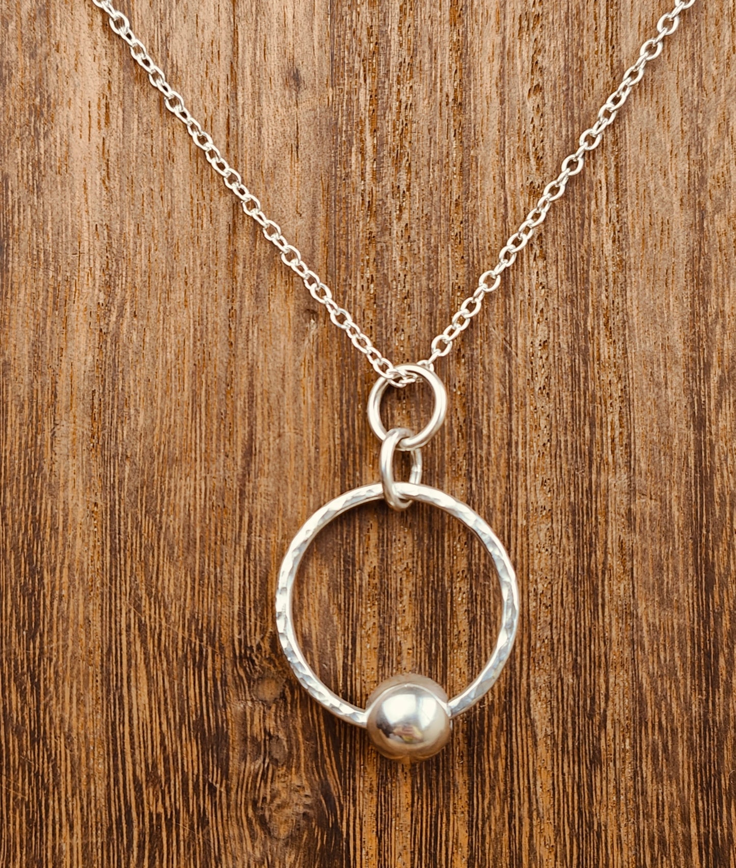 sterling silver loose bead pendant