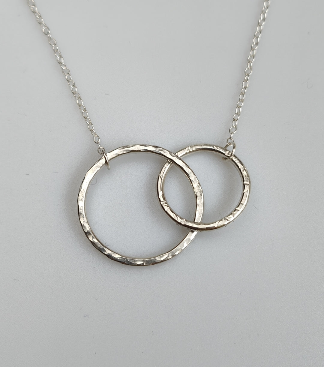 sterling silver double link necklace