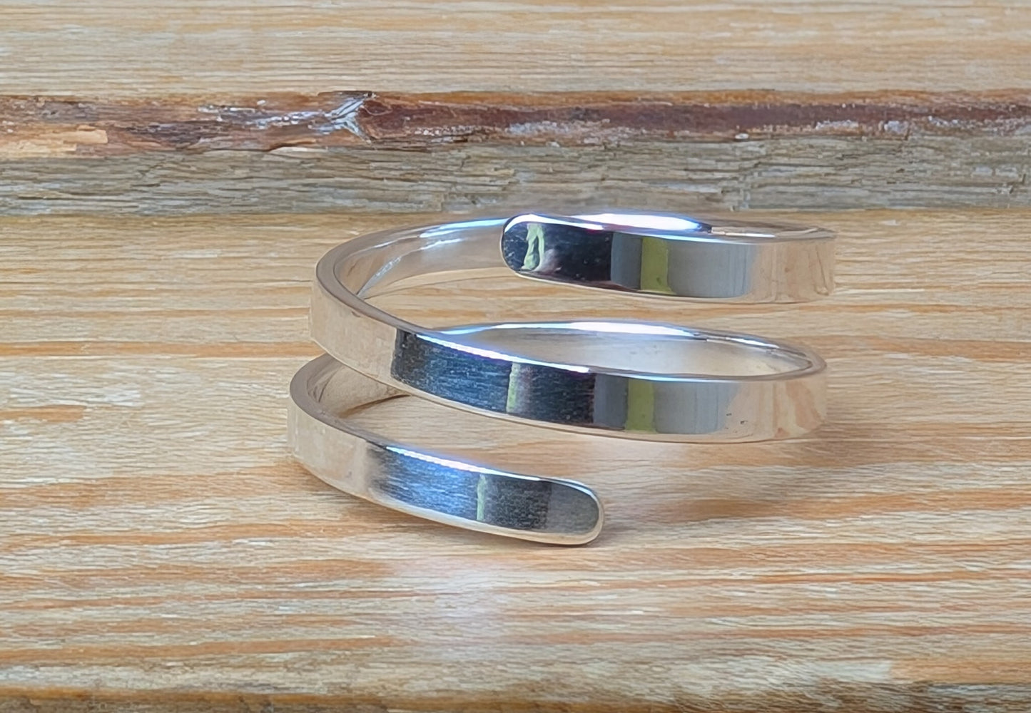 sterling silver double wrap rings