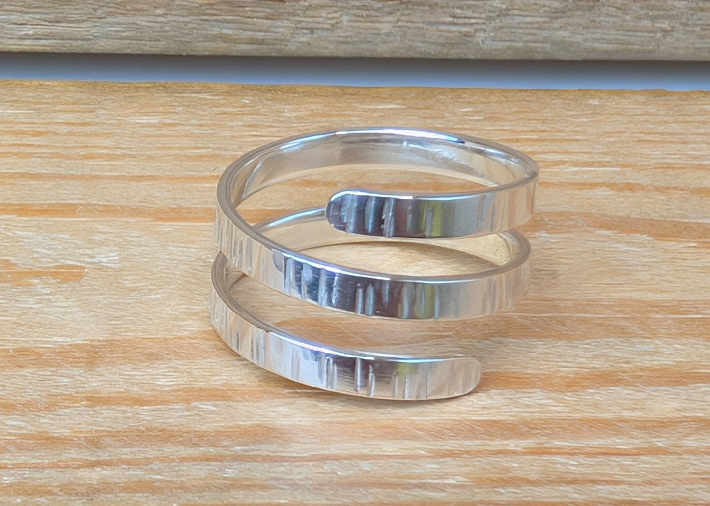 sterling silver double wrap rings