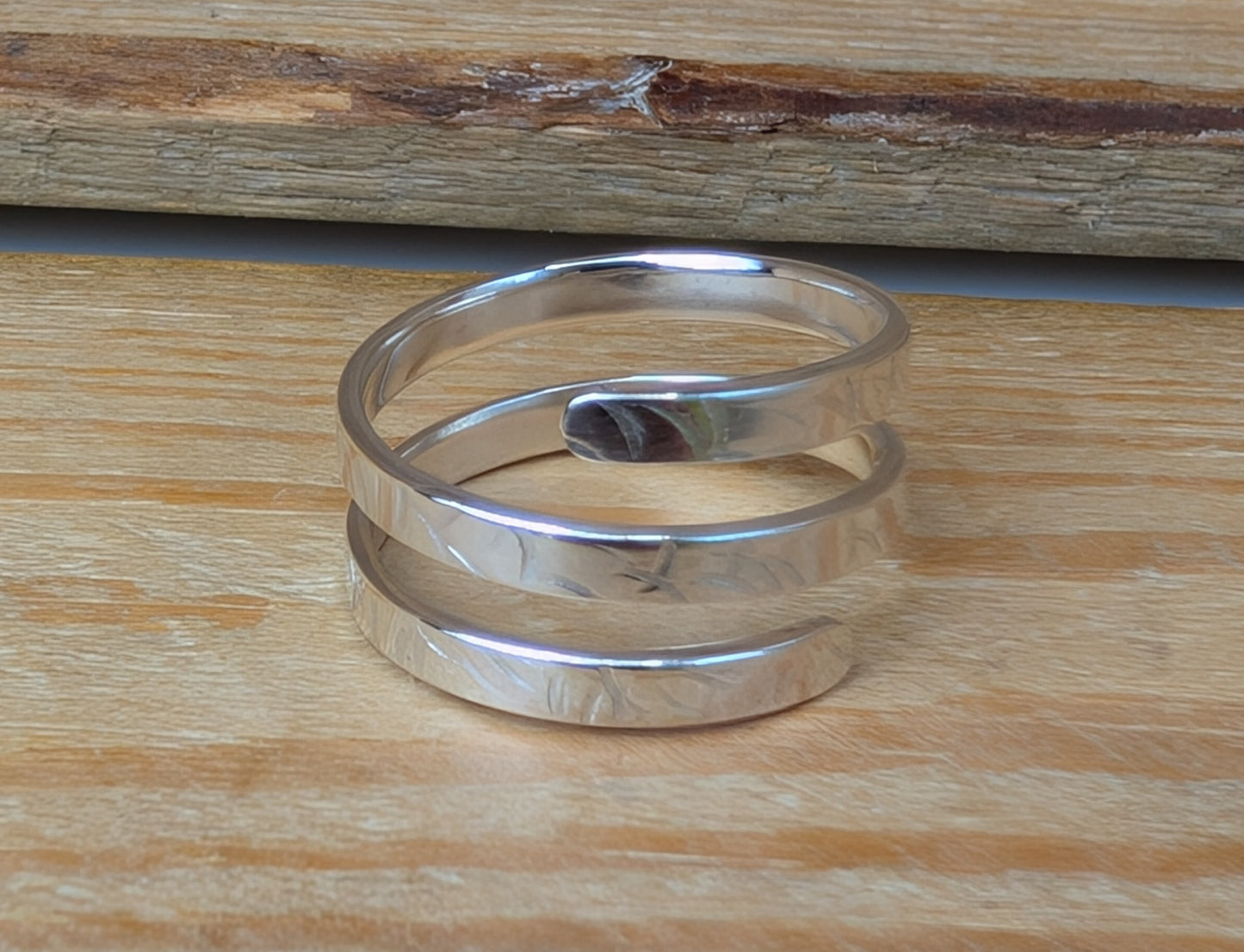 sterling silver double wrap rings