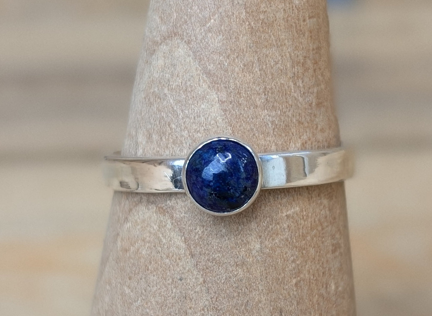 sterling silver lapis lazuli ring