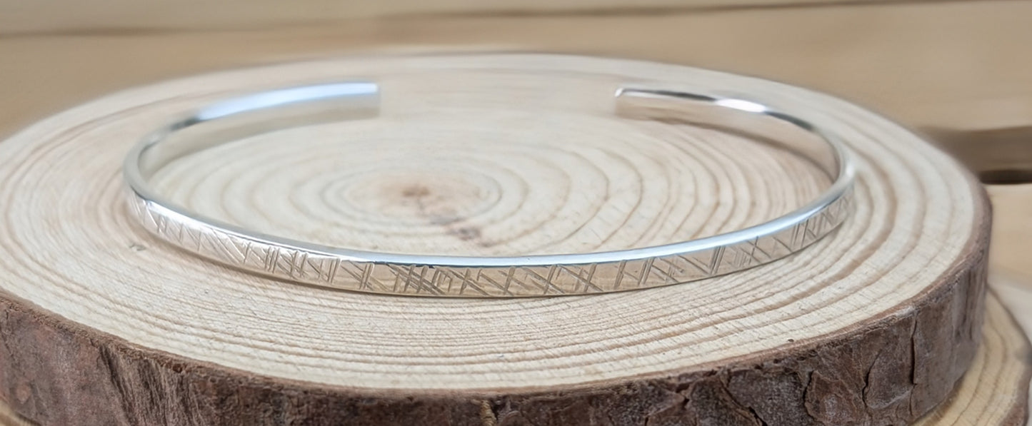 sterling silver adjustable mini cuff