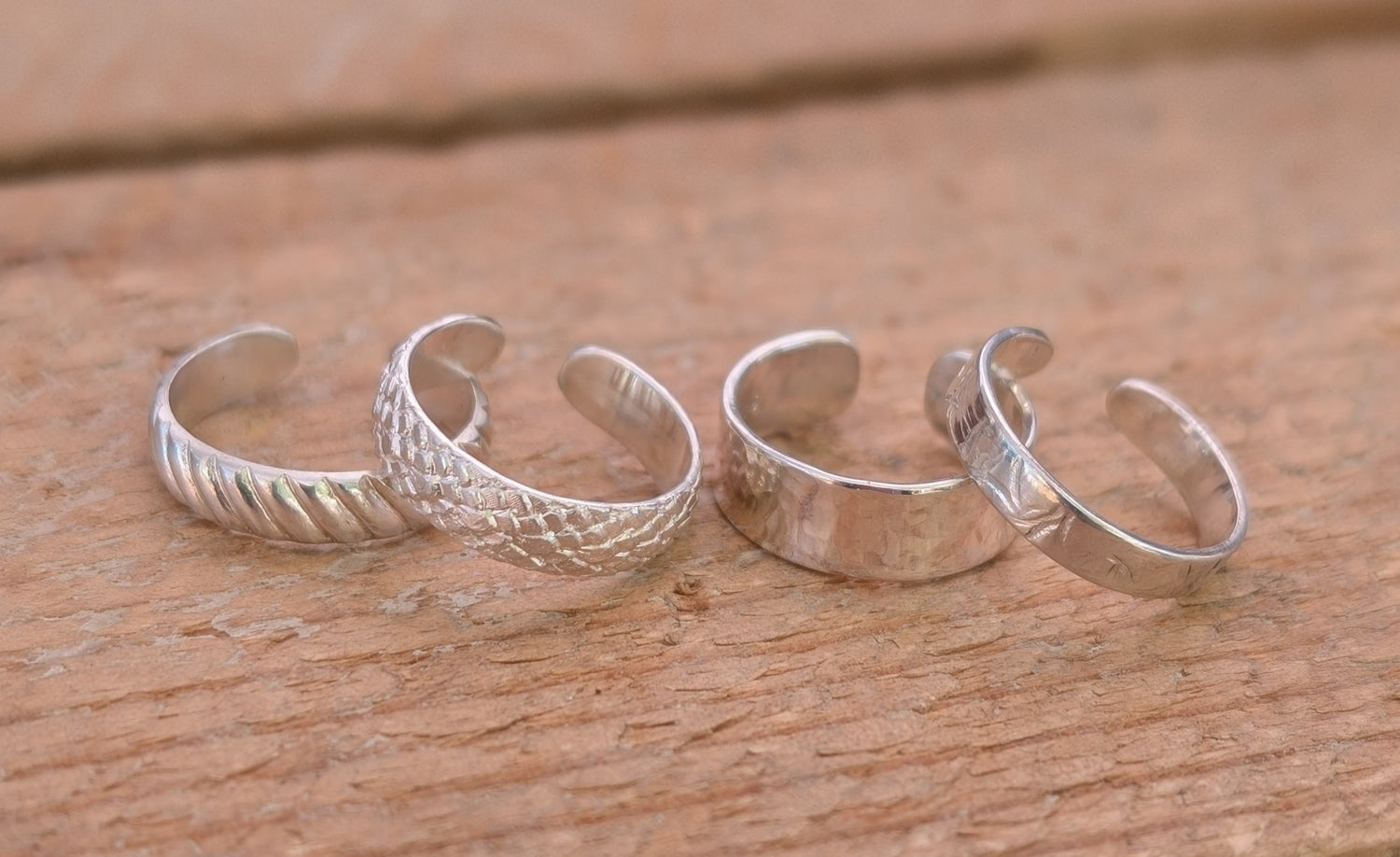 sterling silver toe rings