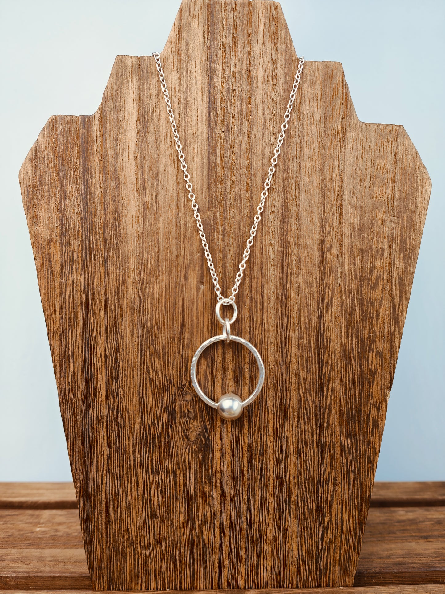 sterling silver loose bead pendant