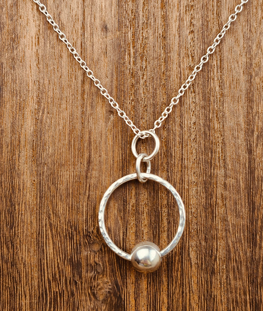sterling silver loose bead pendant