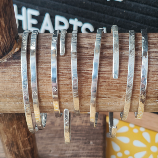 sterling silver adjustable mini cuff
